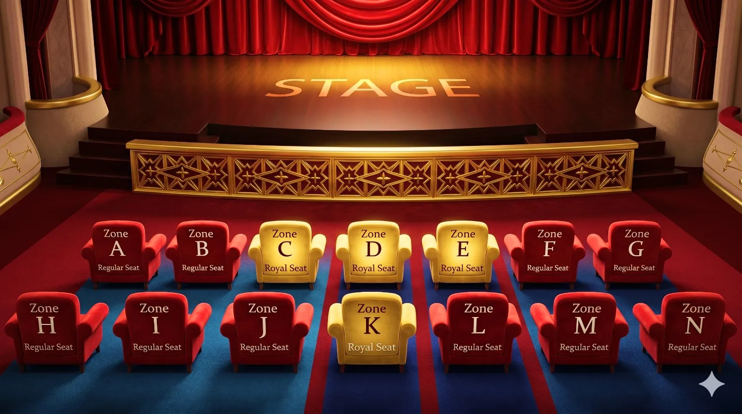 Carnival Magic seating area zone with the best view